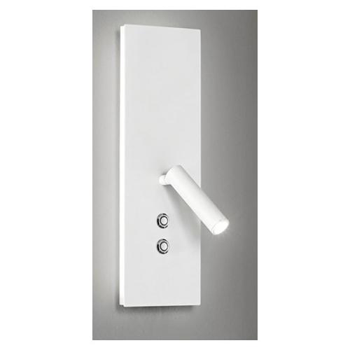 Perenz Applique PLATE Bianco opaco (7x11x34cm) 10S46638 B LC 2 luci - LED - Max 15W