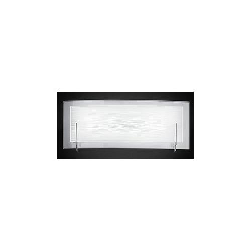 Perenz Applique OVERLAP Bianco e Satinato (32x6x12cm) 10S46484 B LC 1 luce - LED - Max 12W