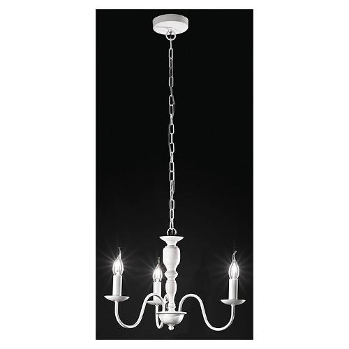 Perenz Lampadario DUCALE Bianco opaco (47cm) 10S46264 B 3 luci - E14 - Max 120W