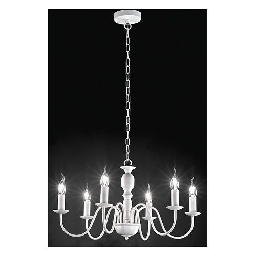 Perenz Lampadario DUCALE Bianco opaco (67cm) 10S46262 B 6 luci - E14 - Max 240W