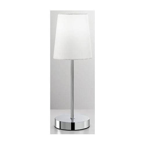Perenz Lampada tavolo ADAM Cromo lucido e Bianco (12x37cm) 10S46506 B 1 luce - E14 - Max 40W