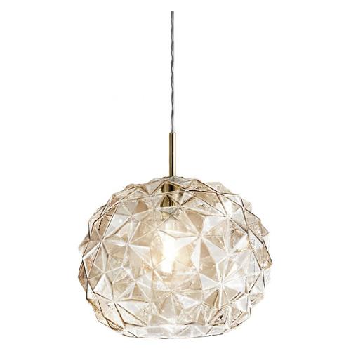 Perenz Sospensione METEORA Ambra specchiato (35x150cm) 10S46766 AM 1 luce - E27 - Max 60W