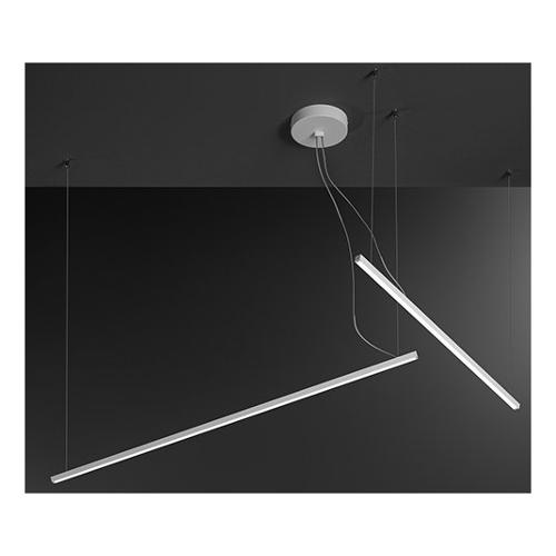 Perenz Sospensione SYNCRO Bianco opaco (215x150cm) 10S48054 B CT 2 luci - LED - Max 50W