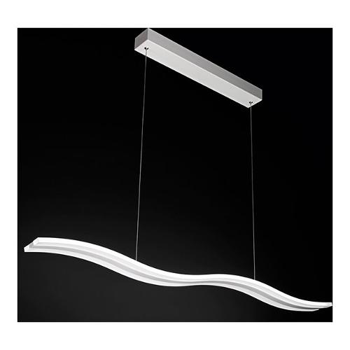 Perenz Sospensione BEND Bianco opaco (120x9,5x150cm) 10S46364 B CT 1 luce - LED - Max 48W