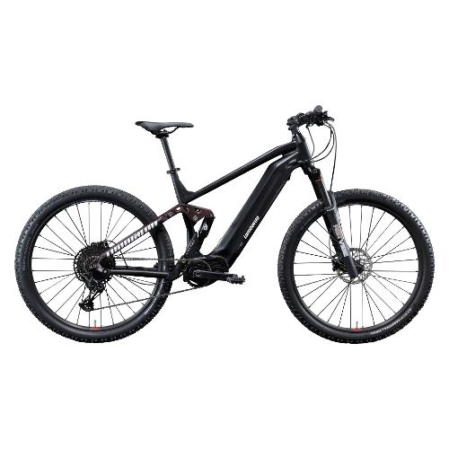 Cicli Lombardo Mountain Bike elettrica 29" ( 36V; 17,5Ah 630Wh ) MERANO Nero e Viola opaco MS2901 (taglia 46 )