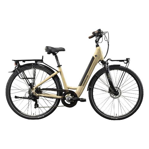 Cicli Lombardo City Bike 28" ( 36V - 504Wh ) EVOLUTION E BIKES TRASTEVERE Avorio e Nero opaco MC2802