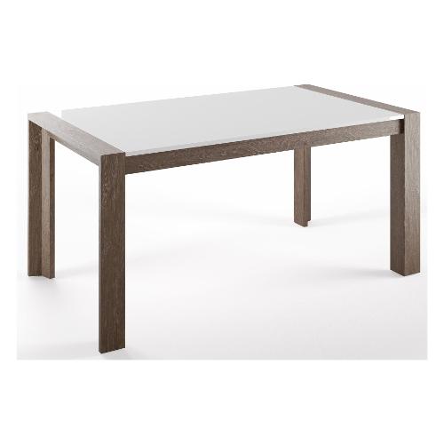 Pointhouse MILANO Tavolo Allungabile Leccio e Bianco ossido (160-240x90cm)