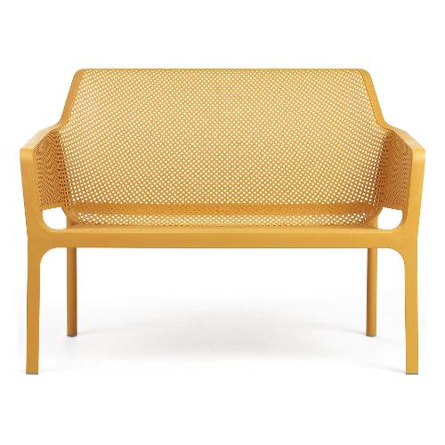 Nardi Divano polipropilene NET Bench 2 posti lineare Senape 40338 56 000