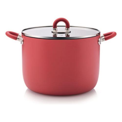 Alessi Pentola Alluminio antiaderente (20cm) con coperchio STEN MASTERPRO Rosso ABGMP3629R