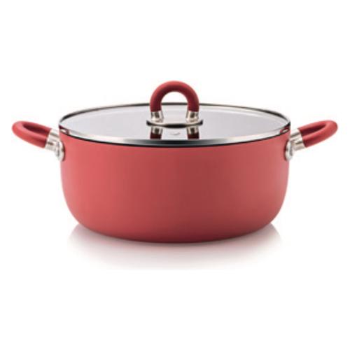 Alessi Casseruola Alluminio antiaderente (28cm) STEN MASTERPRO Rosso ABGMP3628R
