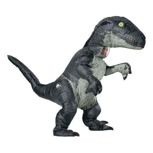 Costume carnevale JURASSIC WORLD Gonfiabile Velociraptor taglia Adulti  820883