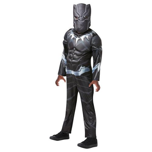 Rubie'S Spain Costume carnevale MARVEL AVENGERS Black Panther De Luxe taglia 7-8 anni 640909 L