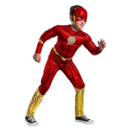 Rubie'S Spain Costume carnevale DC COMICS JUSTICE LEAGUE Flash Black Line taglia 8-10 anni 702262 L