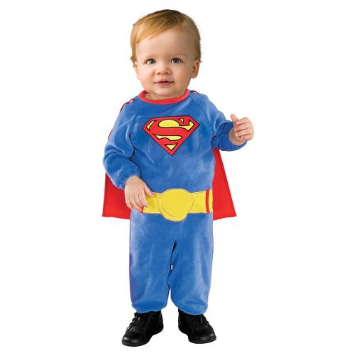 Costume carnevale DC COMICS JUSTICE LEAGUE Baby Superman taglia 1-2 anni  885301 T