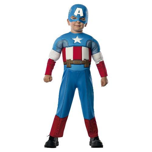 Costume carnevale MARVEL AVENGERS Capitan America taglia 1-2 anni