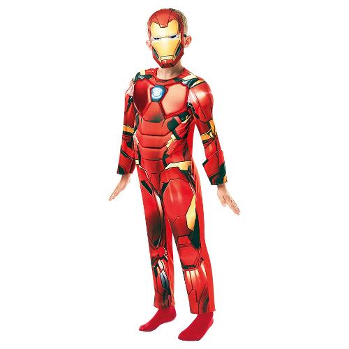 Rubie'S Spain Costume carnevale MARVEL AVENGERS Iron Man De Luxe taglia 3-4 anni 640830 S