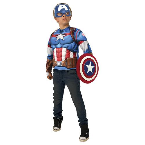 Costume carnevale MARVEL AVENGERS Top Muscoloso Capitan America e