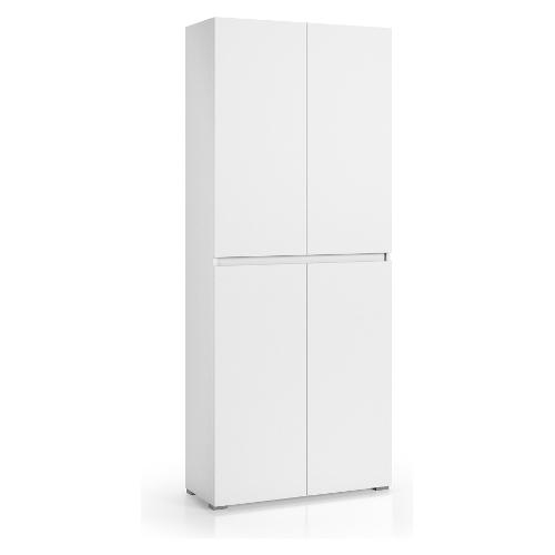 Terraneo BOX CONTENITORE Armadio 4 Ante battenti Bianco (80cm) Mobile KIT