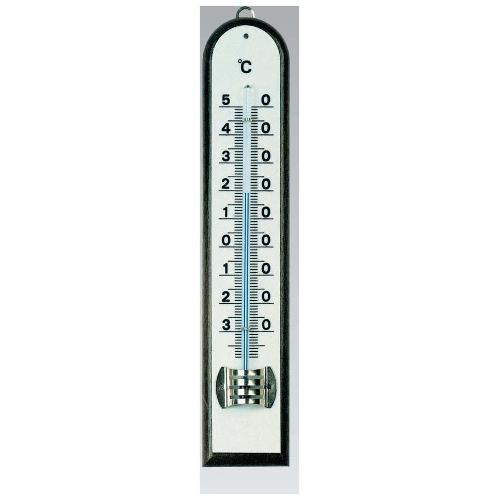 Termometro in legno per ambiente da muro per misurazione temperatura in C°  e F°