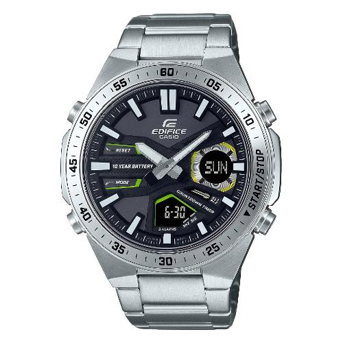 Casio Orologio EDIFICE Silver e Black EFV C110D 1A3VEF