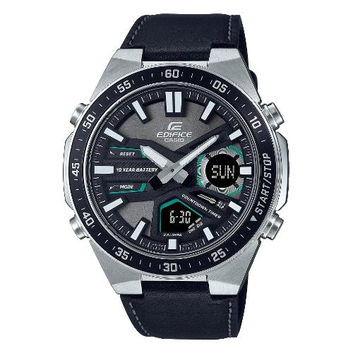 Casio Orologio EDIFICE Silver e Black EFV C110L 1AVEF