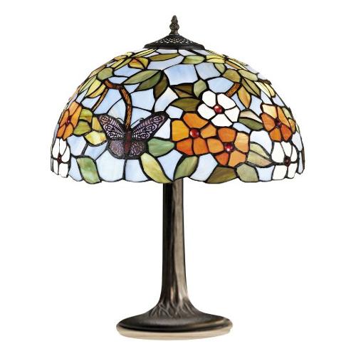 Perenz Lampada tavolo TIFFANY Butterfly (40x52cm) B321+T998 1 luce - E27 - Max 60W