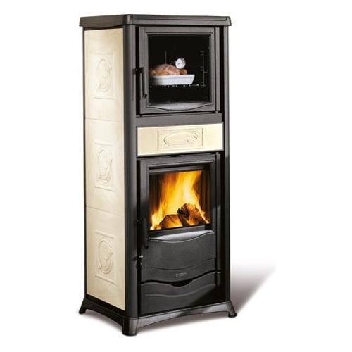 Nordica Stufa legna 9,1kW ROSSELLA PLUS FORNO EVO Liberty panna 4 stelle 7112385