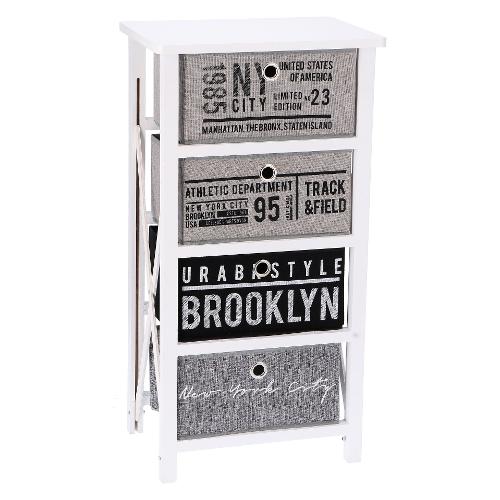 Star NY Cassettiera 4 Cassetti (40cm)