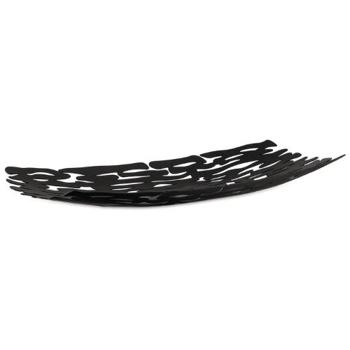 Alessi Centro tavola Inox (51,5x19,5x5cm) BARK Nero BM01 B