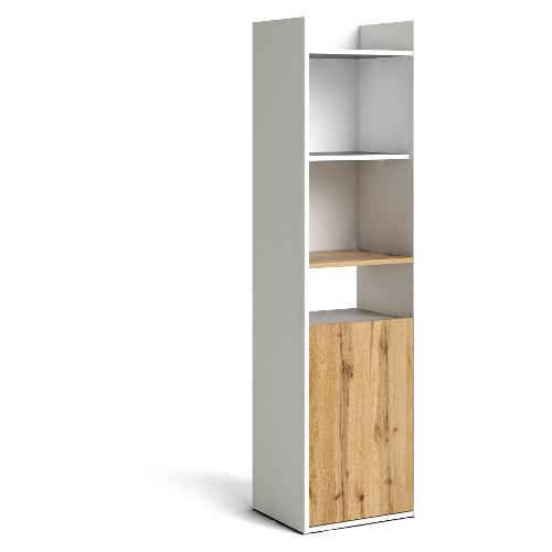 Tvilum FUNCTION PLUS Libreria Bianco e Rovere chiaro wotan (40 x 155 h cm) Mobile KIT