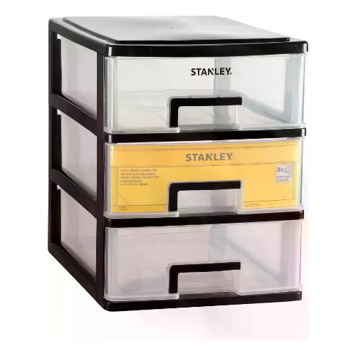 Stanley Porta minuteria 3 Cassetti S ESSENTIAL Nero (21,5x15,1x18,9 cm) STST407101