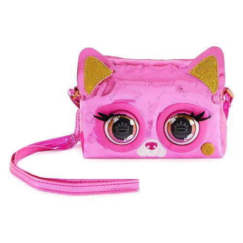 Spin Master Borsetta gioco Con 30 Effetti Sonori (15,9x6,4x10,8cm) PURSE PETS Metallic rose 6065589