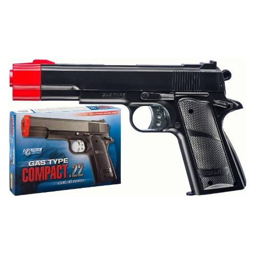 Pistola giocattolo AIR SOFT Compact Gas 15 Colpi 6 Mm 2840