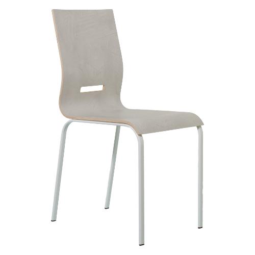 Pointhouse ONDA Sedia Bianco lucido e Stucco bianco