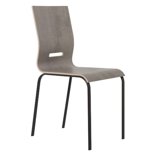 Pointhouse ONDA Sedia Grigio piombo opaco e Cemento