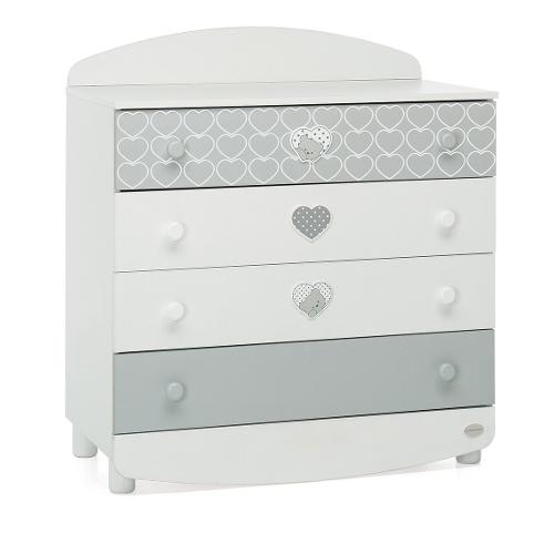 Foppapedretti Comò infanzia LOVELY 4 Cassetti Mobile KIT