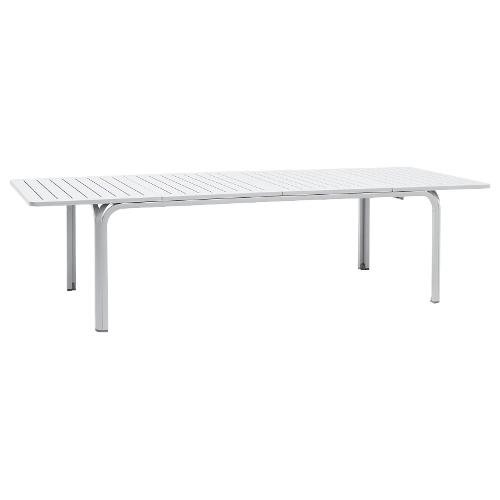 Nardi Tavolo da esterno alluminio ALLORO 210 Extensible Allungabile Bianco (210-280x100x73cm) 42853 00 000