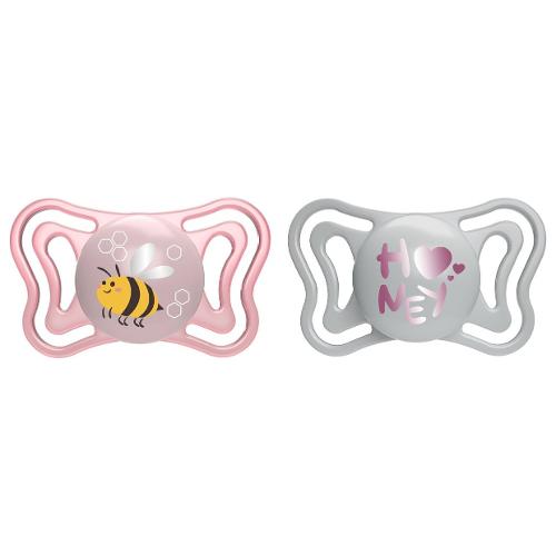 Chicco Succhietto Light Bimba 16-36m Silicone 2 pz PHYSIOFORMA colore assortito 71039 110