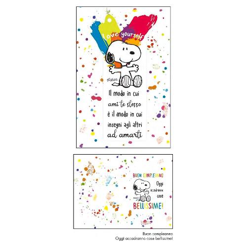 Biglietto auguri Compleanno PEANUTS 11,8 x 16,8 cm PEB01