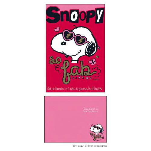 Marpimar Biglietto auguri Compleanno PEANUTS (11,8x16,8 cm) PEB19