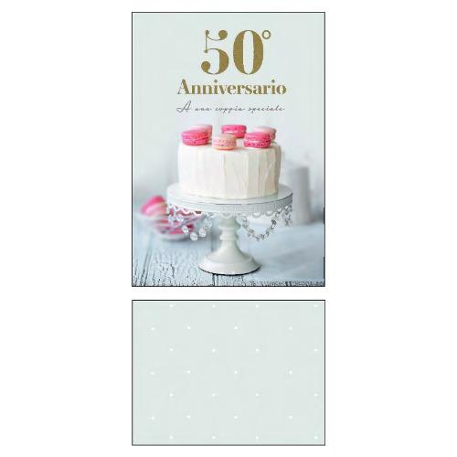 Marpimar Biglietto auguri Anniversario matrimonio LOVE 50 Anni (11,8x16,8 cm) LOC82
