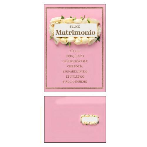 Marpimar Biglietto auguri Matrimonio LOVE (11,8x16,8 cm) LOC65