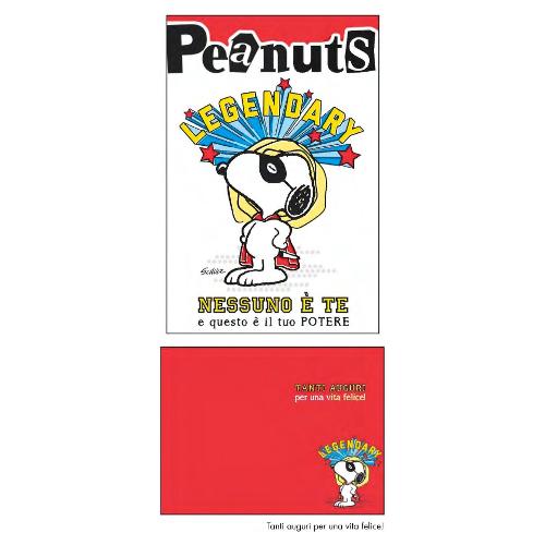 Marpimar Biglietto auguri Generico PEANUTS (11,8x16,8 cm) PEB22