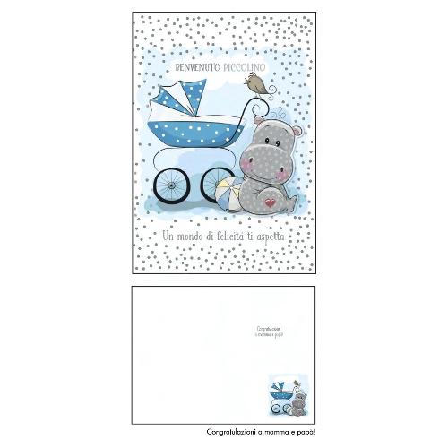 Marpimar Biglietto auguri Nascita bimbo (11,8x16,8 cm) TSB33
