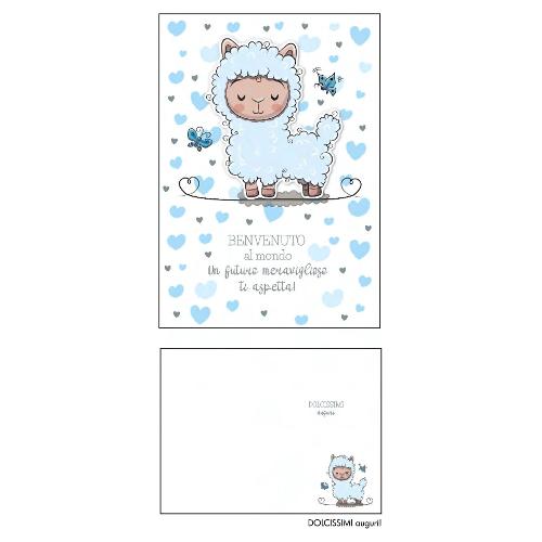 Marpimar Biglietto auguri nascita bimbo (11,8x16,8cm) TSB31
