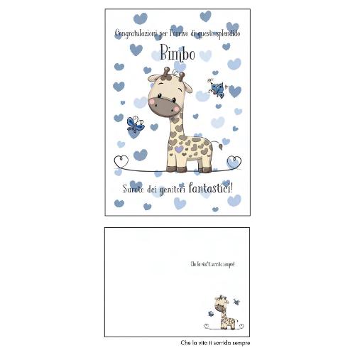 Marpimar Biglietto auguri Nascita bimbo LOVE (11,8x16,8 cm) LOC59