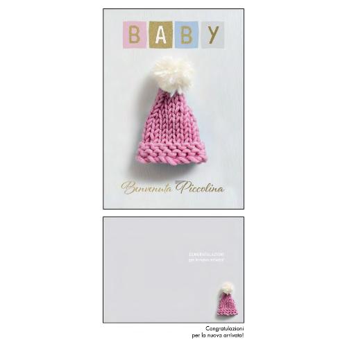 Marpimar Biglietto auguri Nascita bimba LOVE (11,8x16,8 cm) LOC62