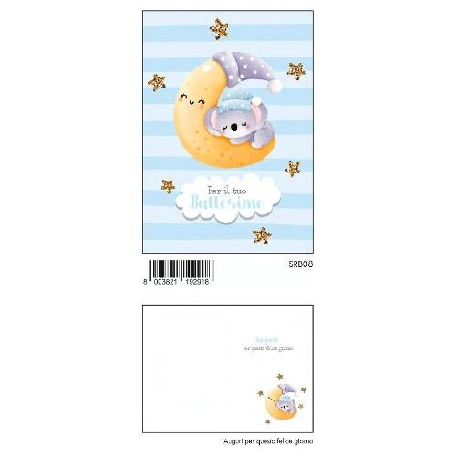 Marpimar Biglietto auguri Battesimo SPRING (11,8x16,8 cm) SRB08