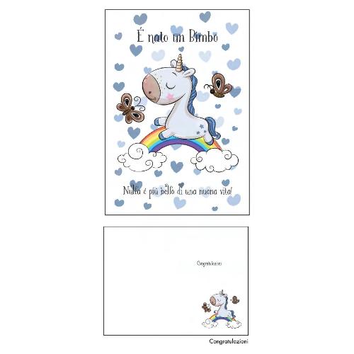 Marpimar Biglietto auguri nascita bimbo (11,8x16,8cm) LOVE LOC57