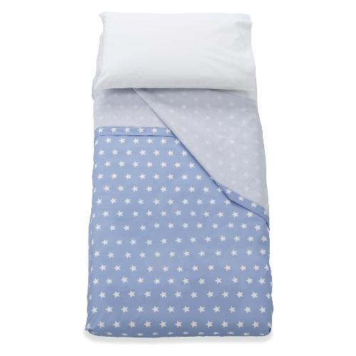 Italbaby Set lenzuola lettino completo 3 pz STARLETTE Azzurro 020 1008 002